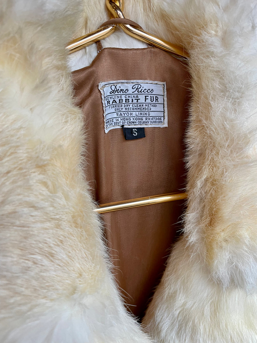 Dino ricco sales rabbit fur coat