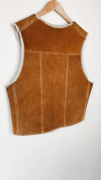 Suede & Shearling Vest