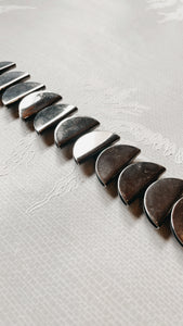 Vintage Silver Half Shell Bracelet