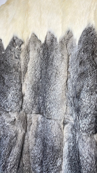 Vintage Rabbit Fur Zig Zag Jacket