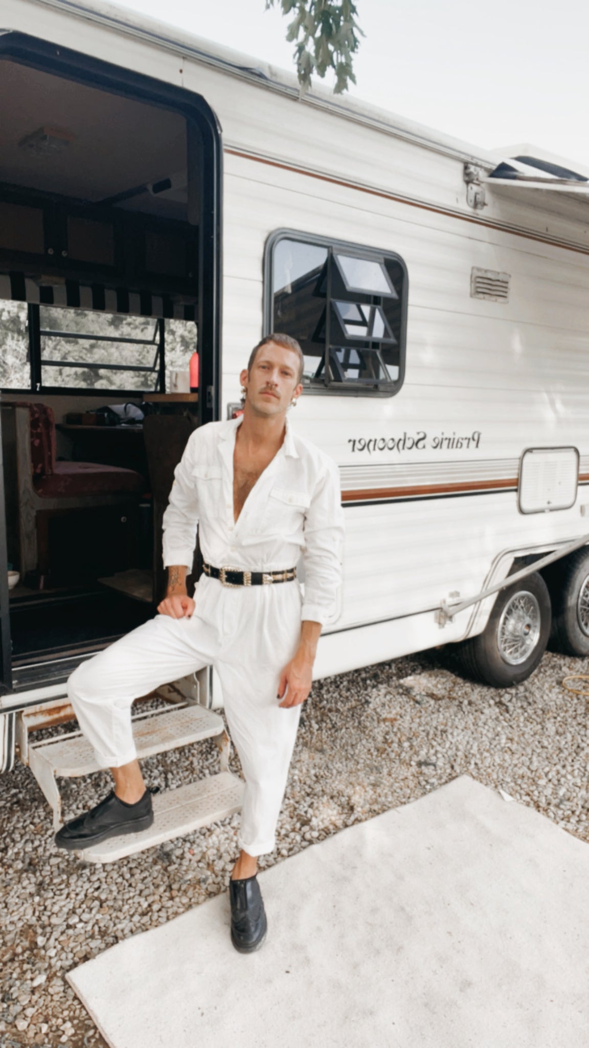 Vintage White Jumpsuit