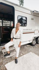 Vintage White Jumpsuit
