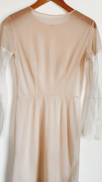 Sheer Structured Dress