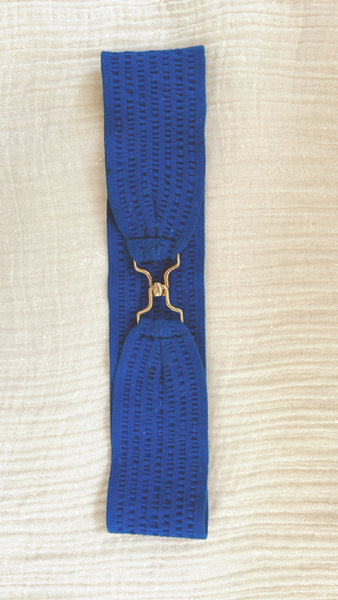 Electric Blue Elastic Belt