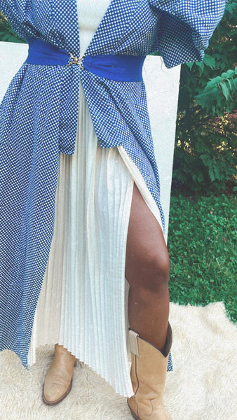 Checkered Cotton Kimono