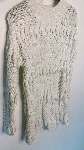 Vintage Hand Knit Pom Sweater