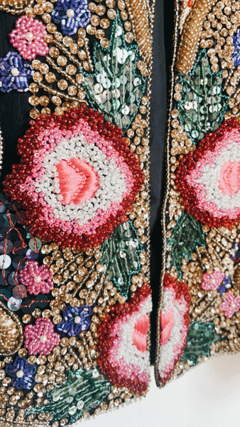 Sequin Embroidered 'Scala' Matador Jacket