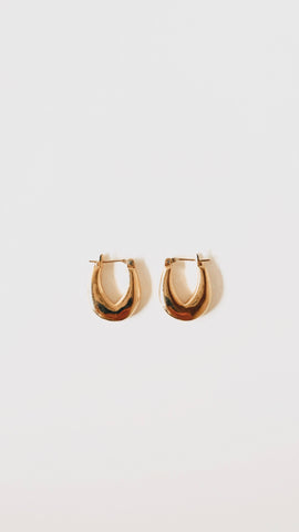 Gold V Hoops