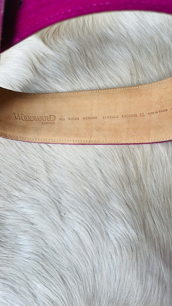 Suede Magenta Belt