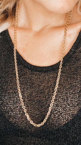 Gold Chain Necklace - slim
