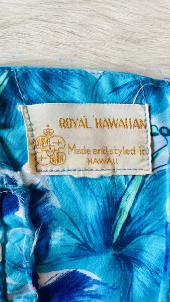 Vintage Strapless Hawaiian Dress