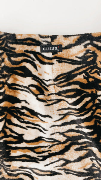Vintage Guess Tiger Mini Skirt