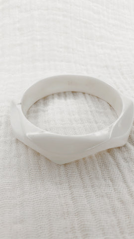 White Plastic Bangle