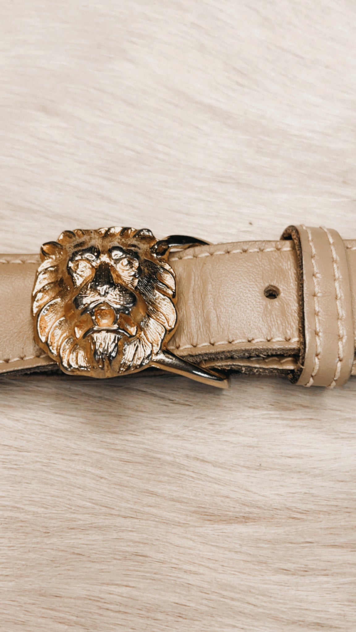 Vintage Anne Klein Lion head belt
