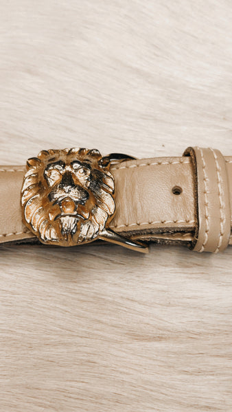 Vintage Anne Klein Lion head belt