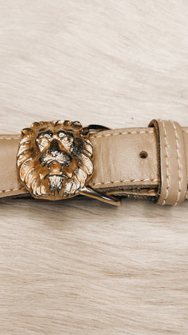 Vintage Anne Klein Lion head belt