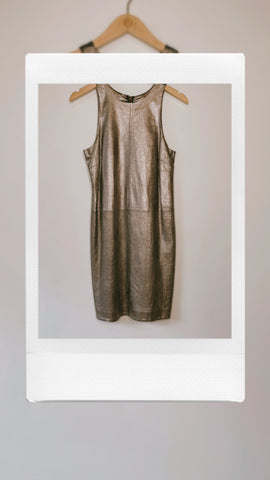Artelier Nicole Miller Leather Dress
