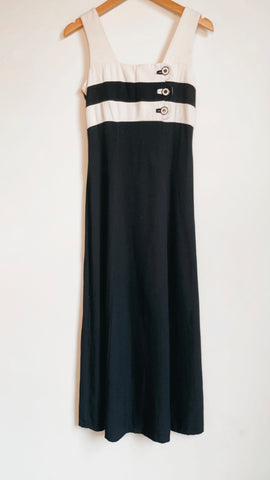 Black and White Buttoned Sundress