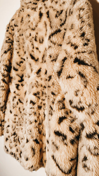Faux Fur Cheetah Coat