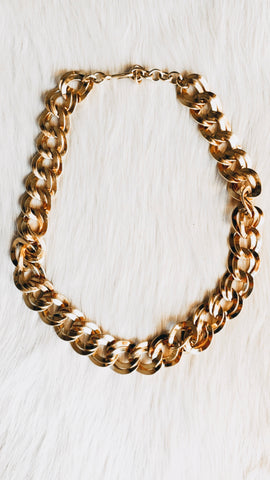 Gold chain necklace