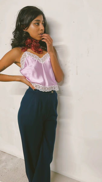 Vintage 'Career Koret' Navy Wool Trousers