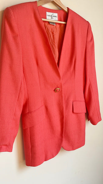 Vintage Coral Blazer