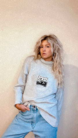 'FF' Oversized Turtleneck