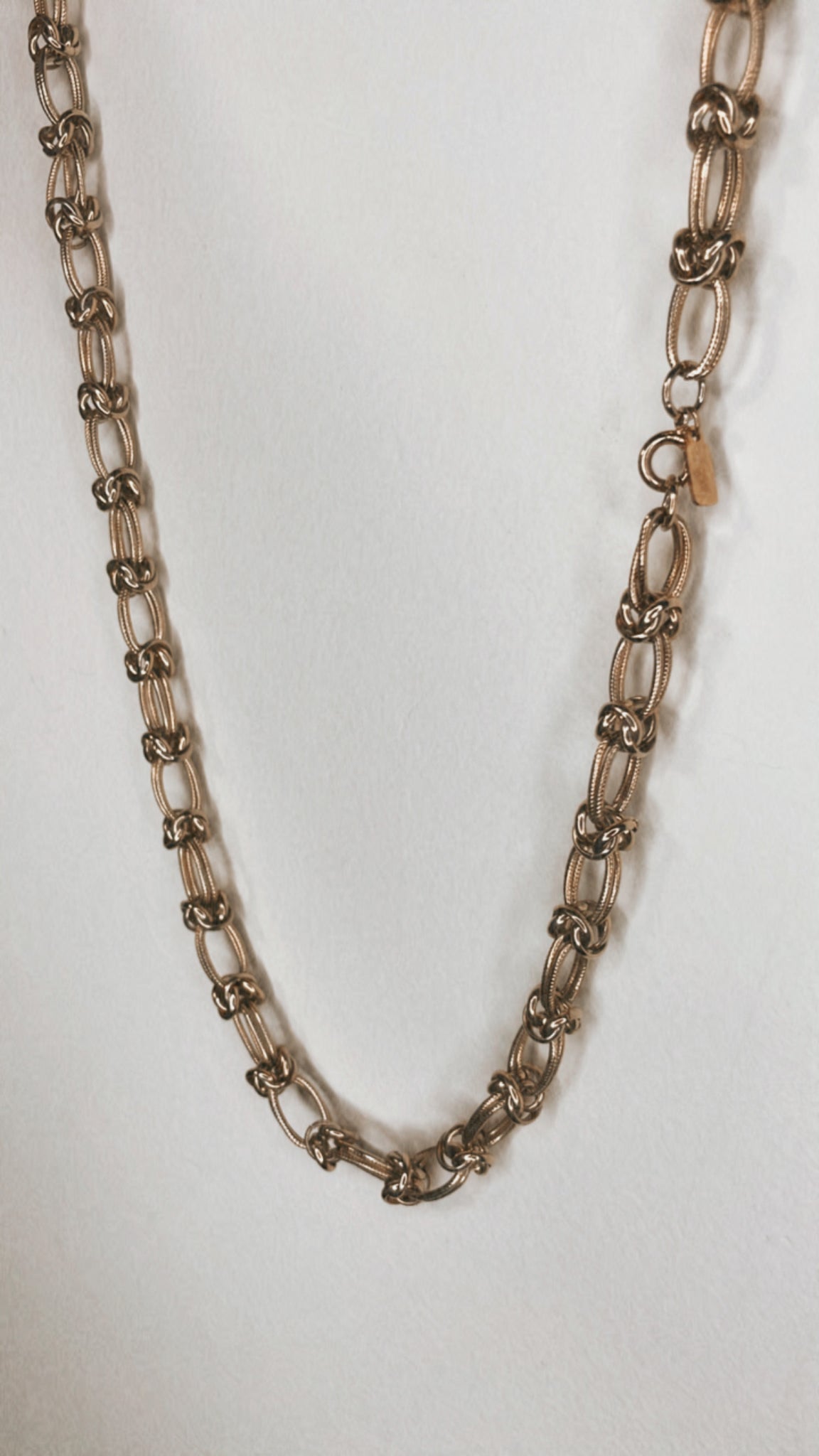 Gold Toned Barbed Wire Necklace