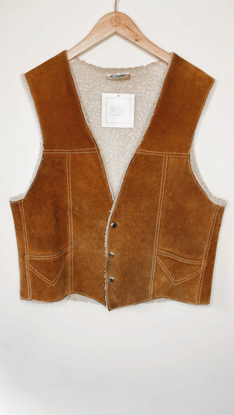 Suede & Shearling Vest