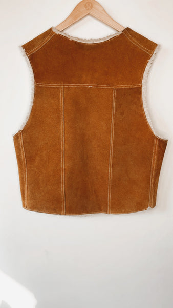 Suede & Shearling Vest