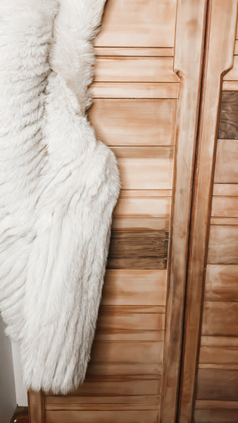 Grey Fox Fur Jacket