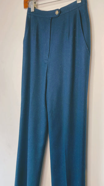 Vintage 'Career Koret' Navy Wool Trousers