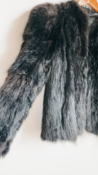 Skunk Fur Black Jacket