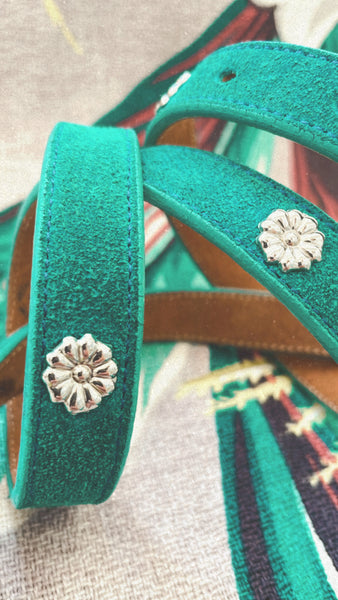 Turquoise Suede Belt