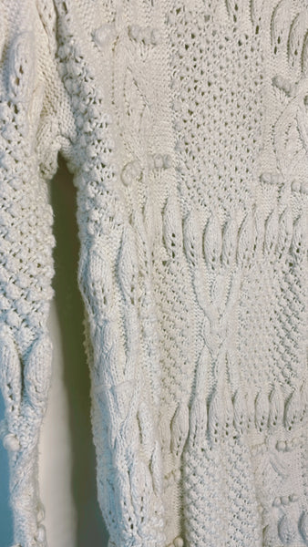 Vintage Hand Knit Pom Sweater