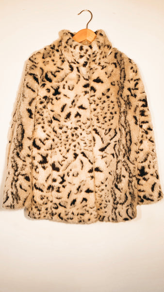 Faux Fur Cheetah Coat