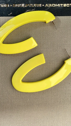 Vintage neon hoops