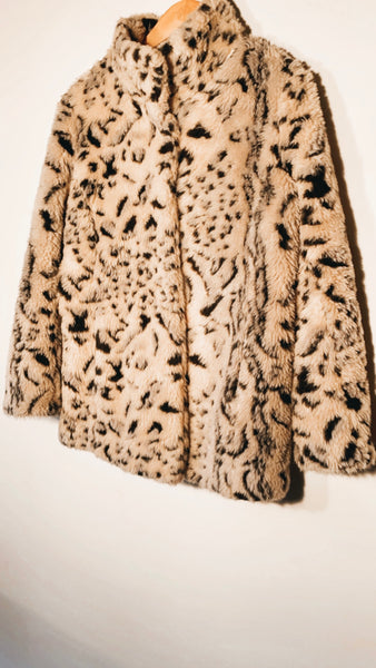 Faux Fur Cheetah Coat
