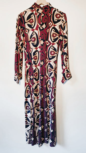 Vintage Long Sleeve Maxi Dress