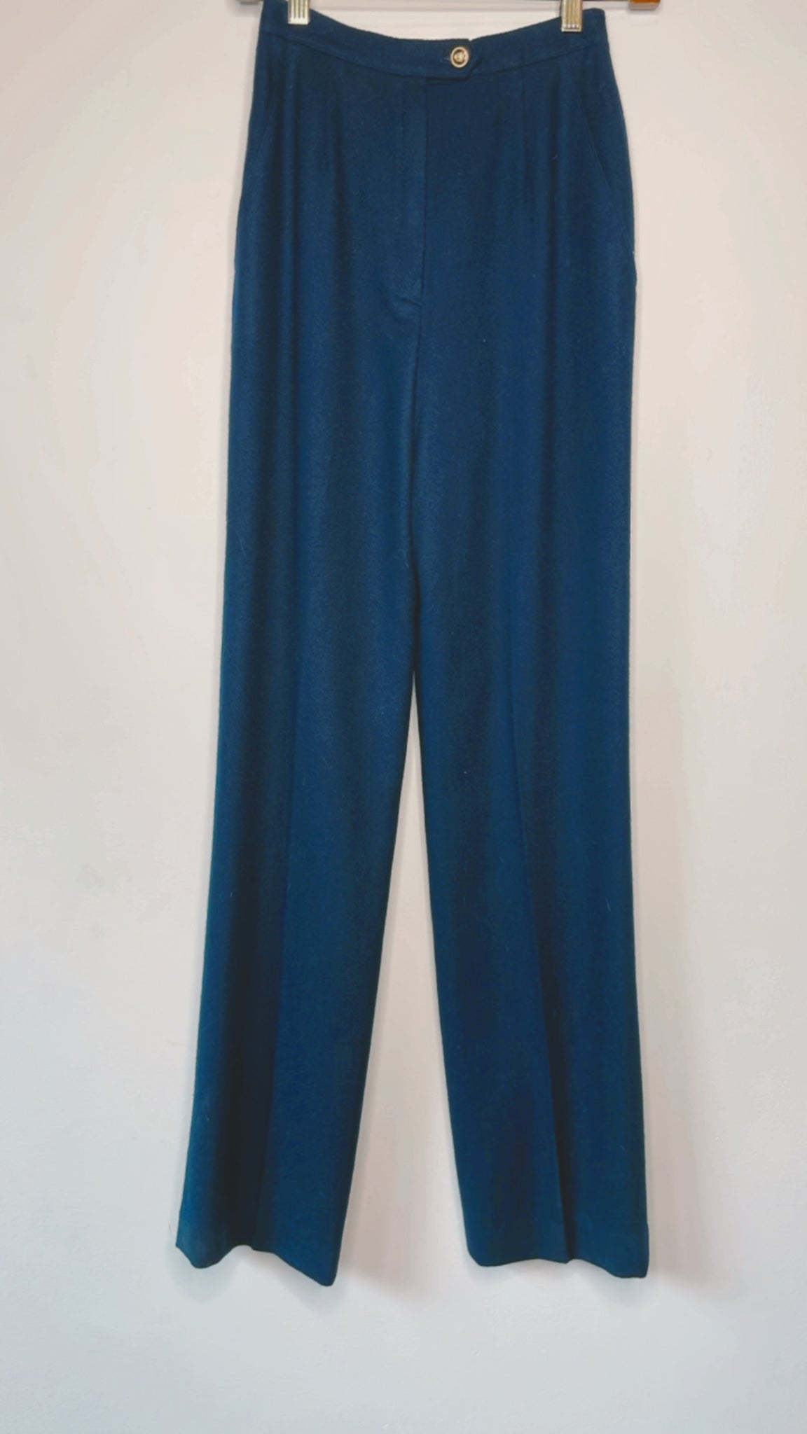 Vintage 'Career Koret' Navy Wool Trousers