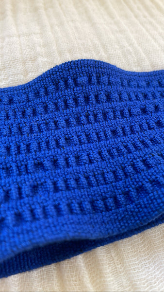 Electric Blue Elastic Belt