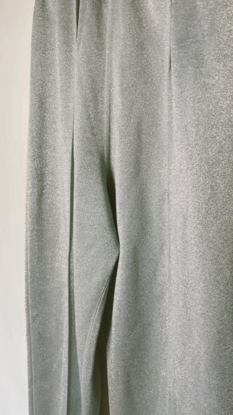 Gantos Silver Metallic Stirrup Pants