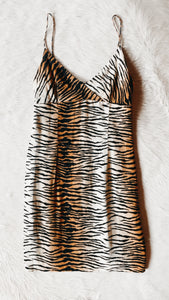 Vintage Nicole Miller Tiger Mini Dress