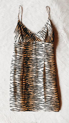 Vintage Nicole Miller Tiger Mini Dress