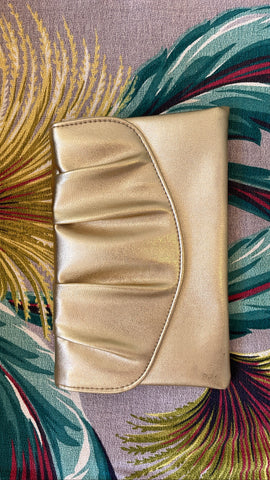 Gold Shell Clutch