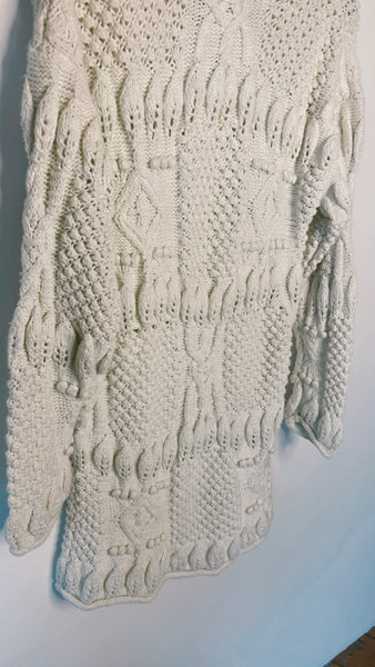 Vintage Hand Knit Pom Sweater