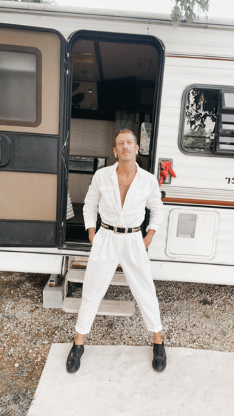 Vintage White Jumpsuit