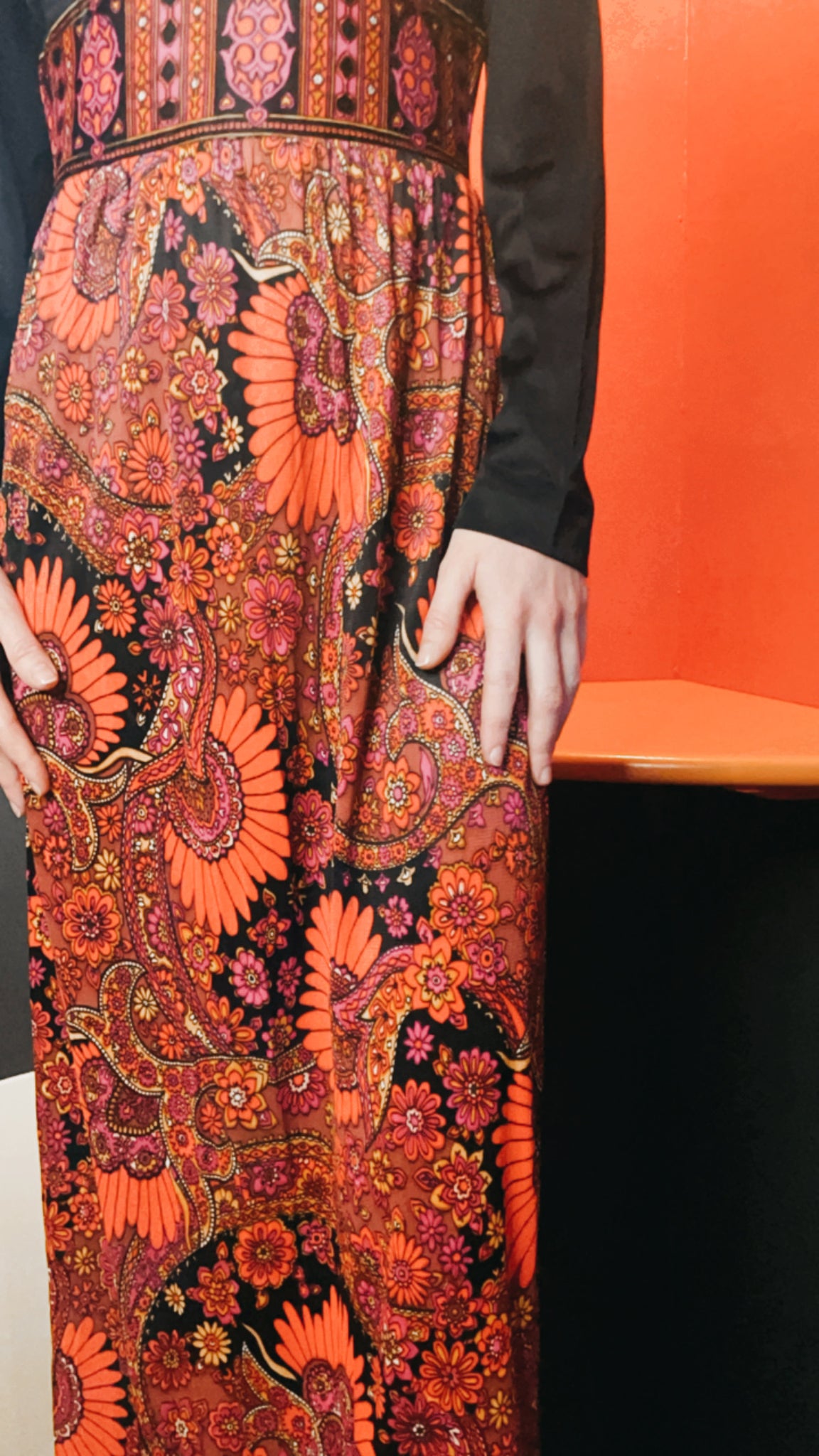Vintage Trippy Maxi Dress