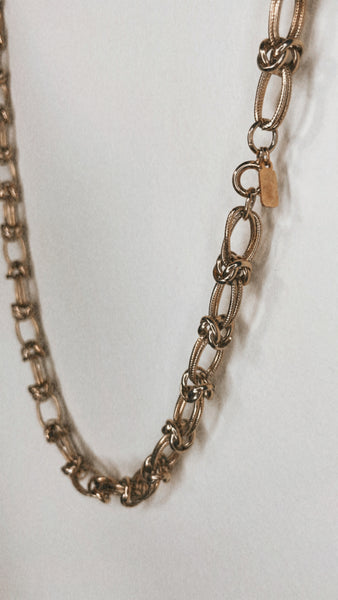 Gold Toned Barbed Wire Necklace