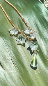 Gold chain star necklace